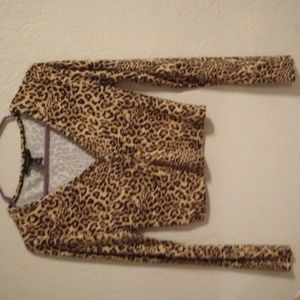 Cheetah print crop top